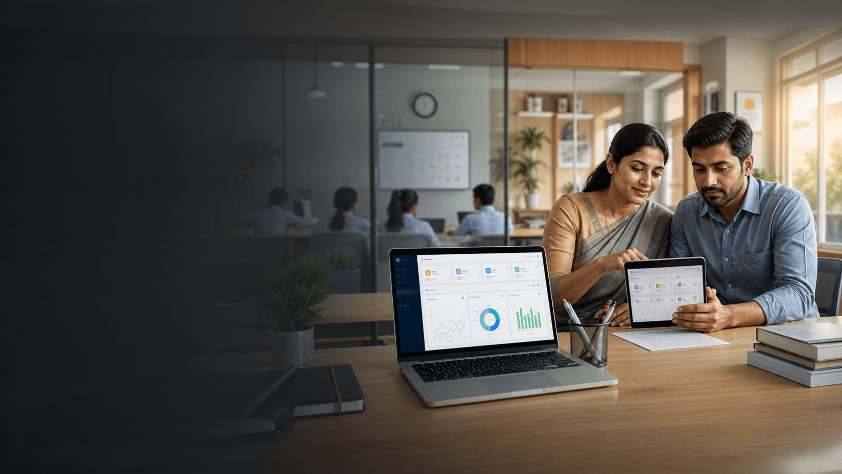 School ERP feature dashboard for admissions, fees, attendance and communication